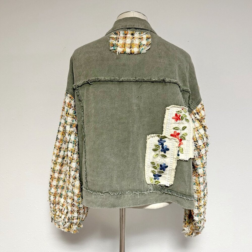 *NEW* POL Olive Embroidered Jacket - Picture 8 of 12